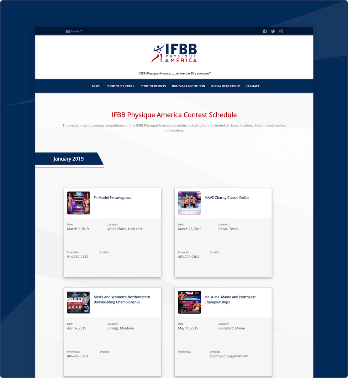 Ifbb Physique America Website